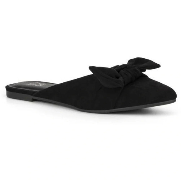 New York & Company Shoes - New York & Company Amy Bow Flat Mule